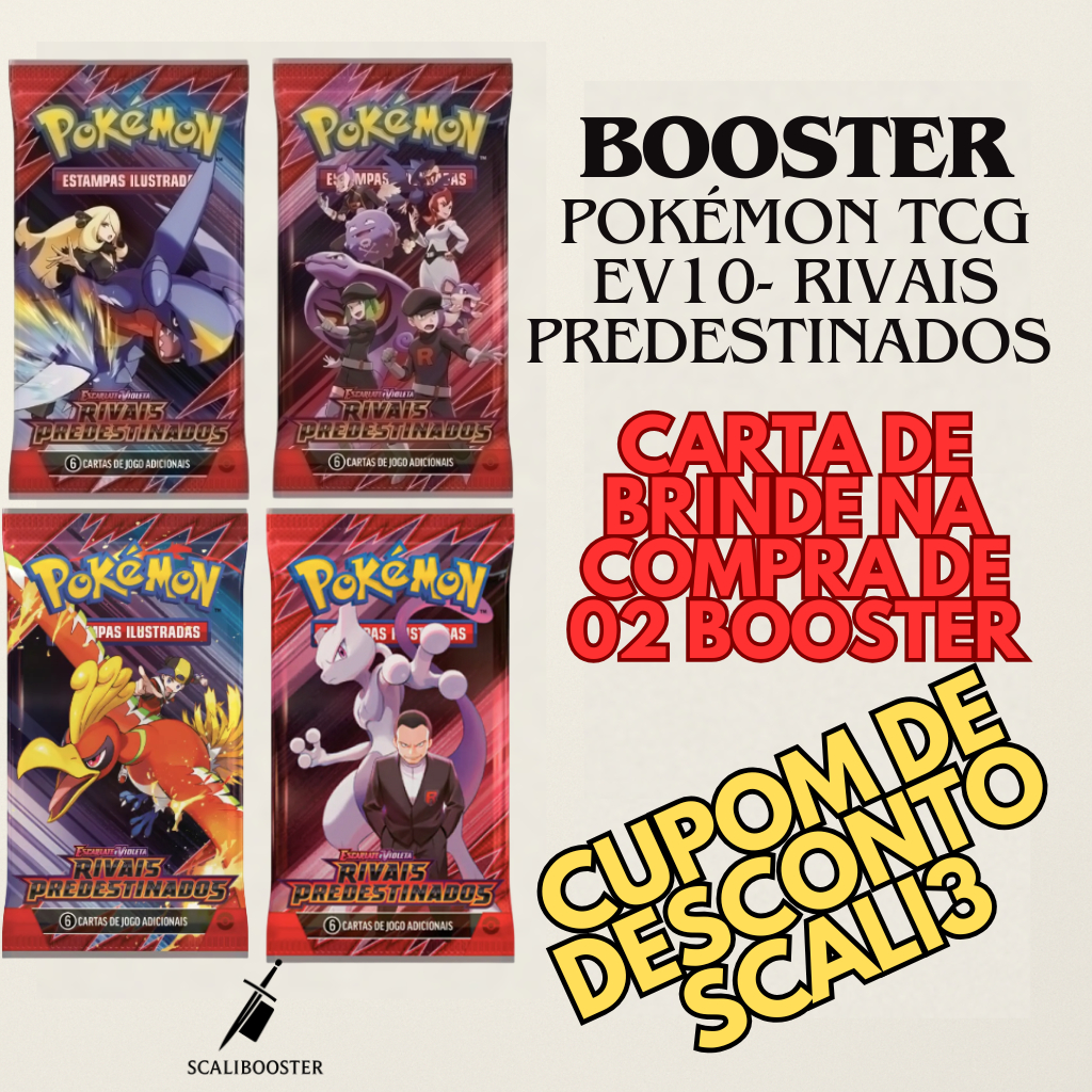 Booster Pokémon TCG EV10 - Rivais Predestinados | Shopee Brasil