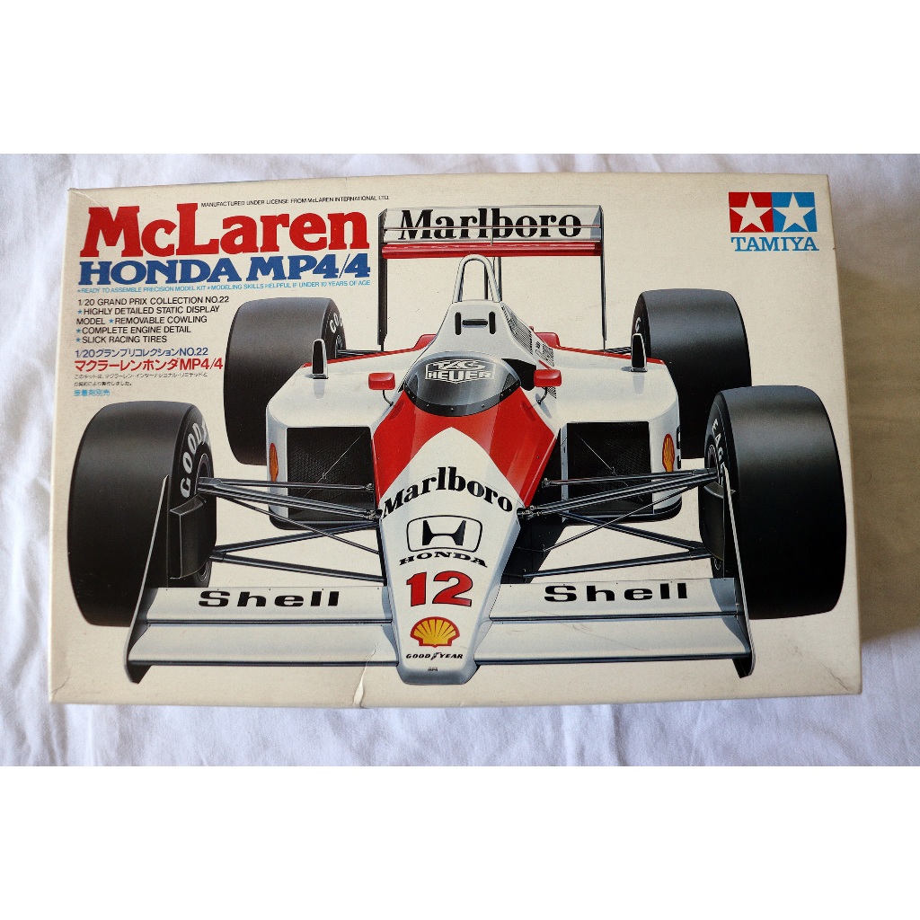 Tamiya F1 Formula 1 Mclaren MP4/4 1988 Ayrton Senna 1/20 | Shopee
