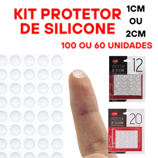 Protetores De Silicone 100UN 1CM Ou 60UN 2CM Anti-impacto Adesivo Moveis Resistente Porta Adesivo em Oferta na Shopee