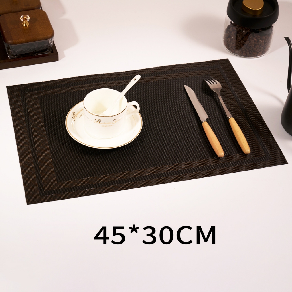 KIT 6 Jogo Americano Sousplat Mesa Placemat Forma Retangular PVC