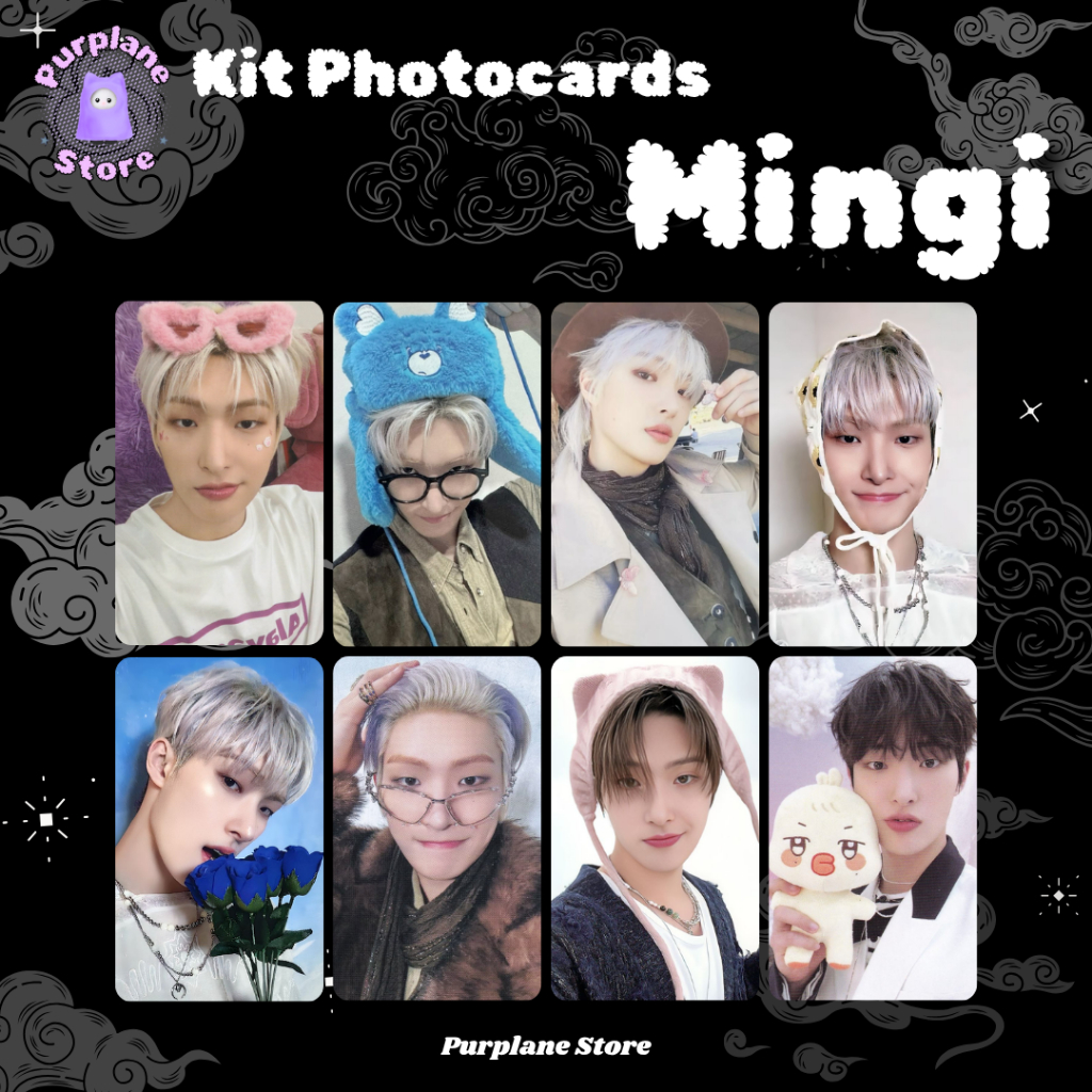 Mingi Selca Photocards Ateez Kpop Fanmade | Shopee Brasil