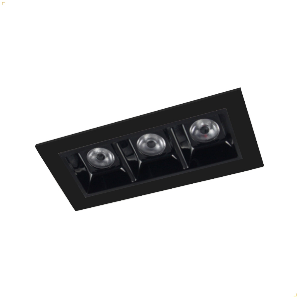 Spot Embutir Alumínio Led 6w 3 Focos Tipo Picco Minimalista Iluminação Moderna Luminária Teto Linear