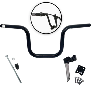 Kit Guidão Com Suporte E Expander Bicicleta Modelo Moto CG Titan Aro Reforçado