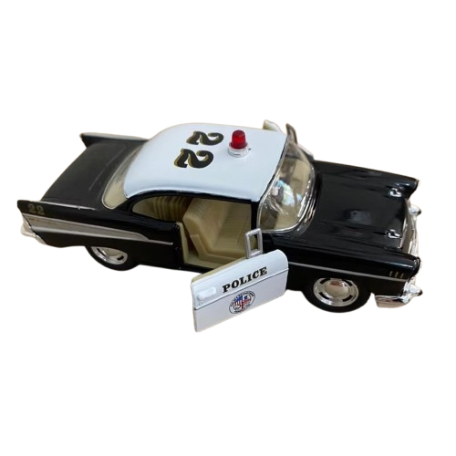 Carrinho Miniatura Chevrolet Impala 1967 em Metal – Polícia