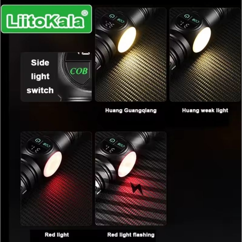 Lanterna Led Zoom Laser Super Branco LF-1826 + Bateria XiwangFire