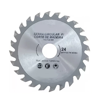Disco De Corte Madeira 110mm 4.31/8" 24 Dentes Com Adaptador Para Esmerilhadeira / Serra Mármore em Oferta na Shopee