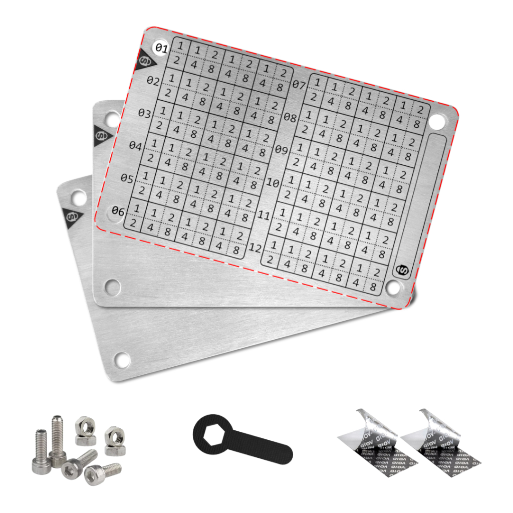 3x Carteira Metal (cold Wallet Palavra-chave Cripto Bitcoin) | Shopee Brasil