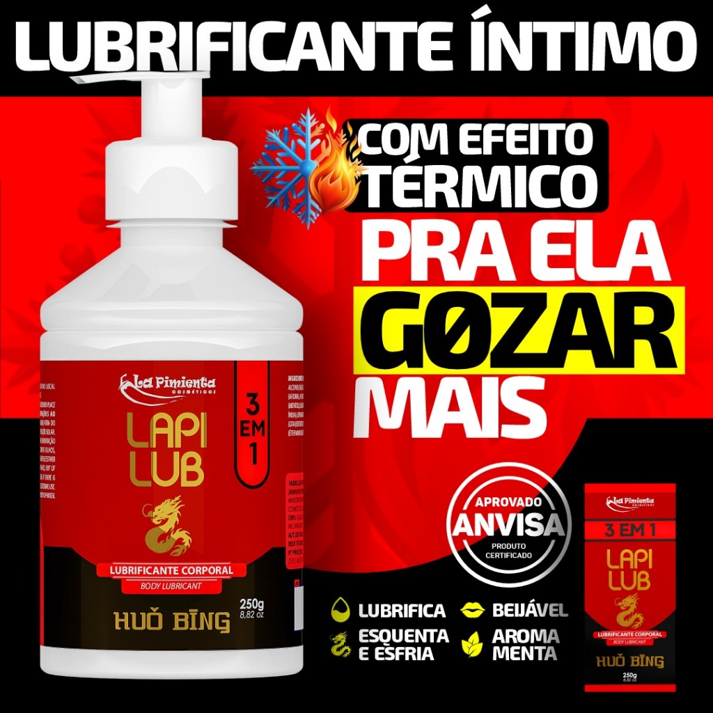LUBRIFICANTE ÍNTIMO EXCITANTE COM EFEITO QUENTE E FRIO PRA ELE E ELA GOZAR MAIS