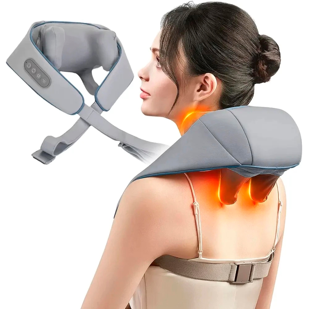 Massageador De Pescoço Inteligentes De Compressão Sem Fio Alívio De Dor