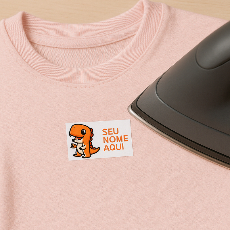 Kit termocolante personalizado tecido identificação uniformes roupas ...