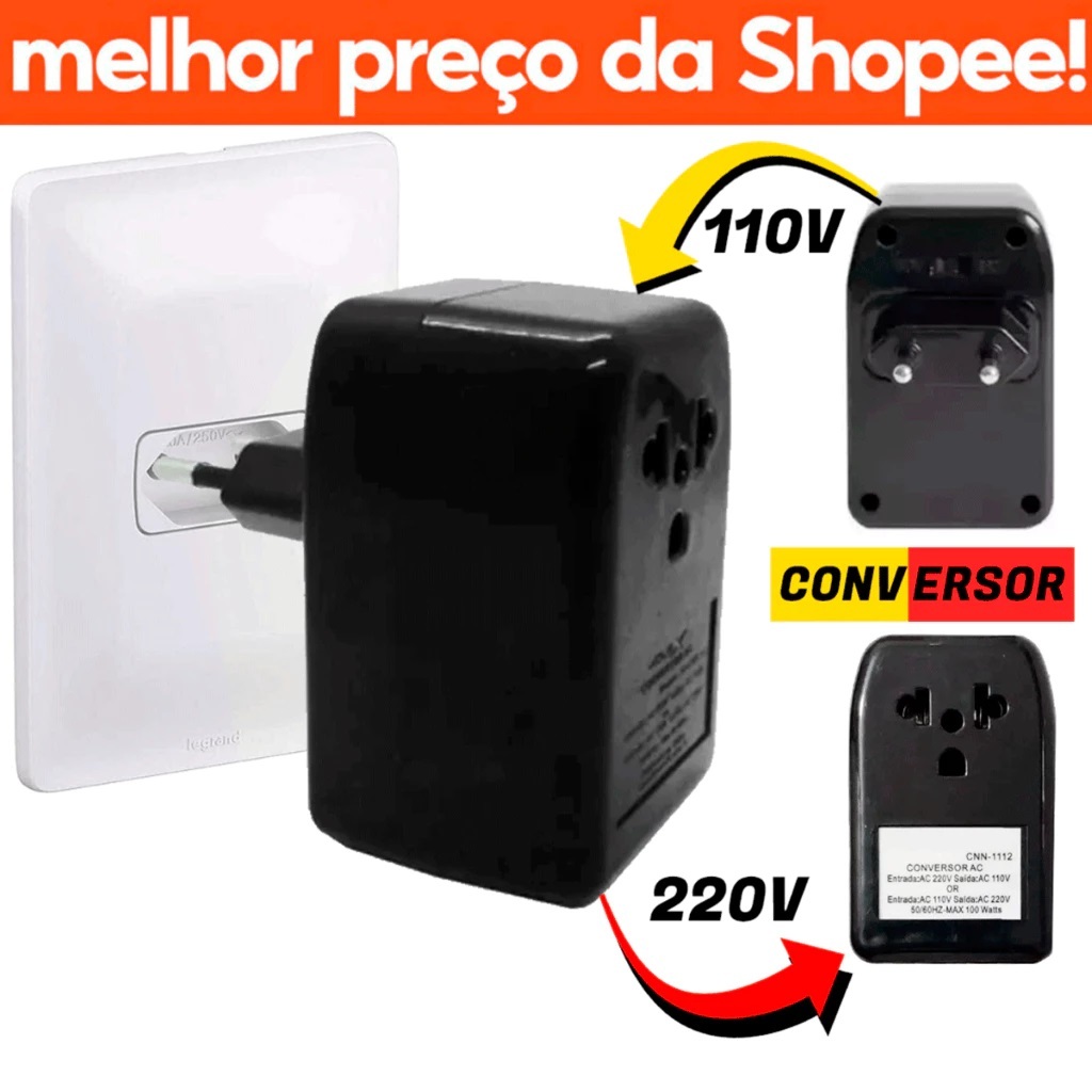 Conversor Transformador De Voltagem Bivolt 100w LivStar