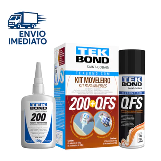 Kit Moveleiro 200 100g + Ativador Qfs 200ml Tekbond - ENVIO IMEDIATO.