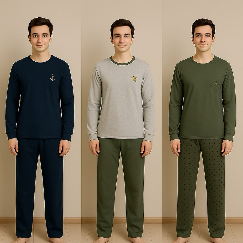 Pijama Malha Masculino Homem Malha em Oferta na Shopee