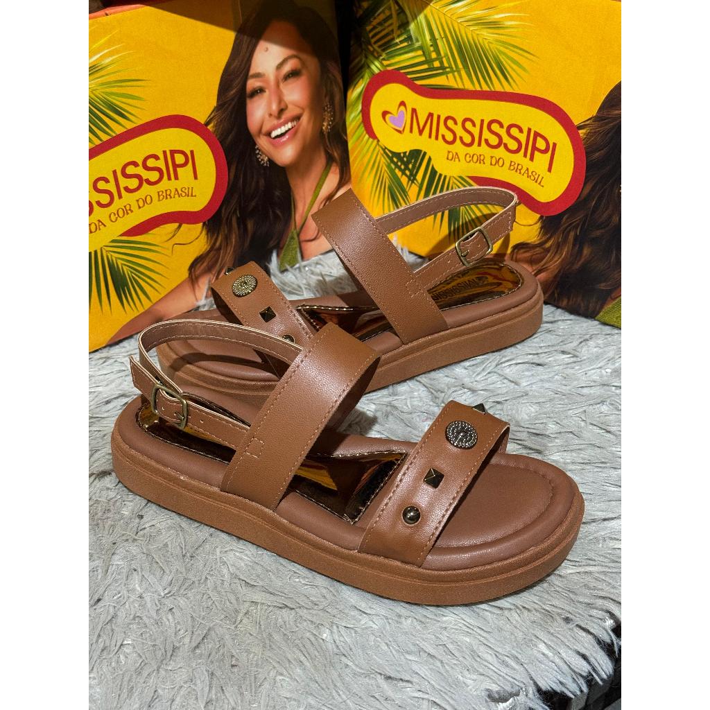 SANDÁLIA PAPETE MISSISSIPI LANÇAMENTO 2025 ME412 | Shopee Brasil