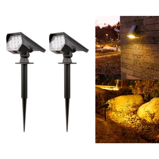Kit 2 Mini Luminária Espeto Solar Jardim Luz 10led Ip44 em Oferta na Shopee