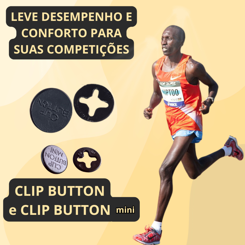 Clip Button, Prendedor, Número Peito Corrida Atletismo Clip Fixador ...