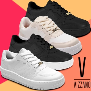 Tênis Vizzano Feminino Casual Plataforma Moda Passeio Leve Macio Ultra Conforto Flatform Dia Confortável Versátil Urbano em Oferta na Shopee