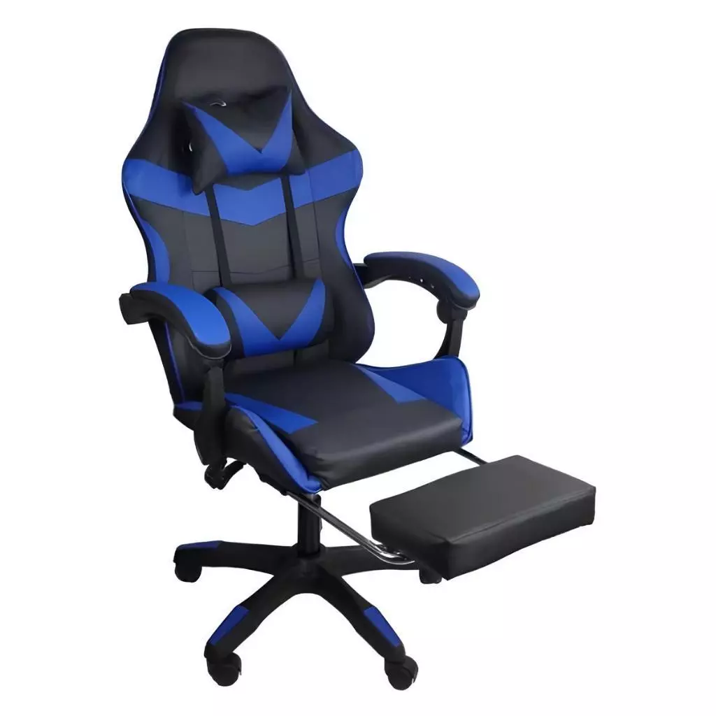 Cadeira Escritório Gamer Ergonômica Reclinável Confortável Com Rodinha E Apoio Para Os Pés