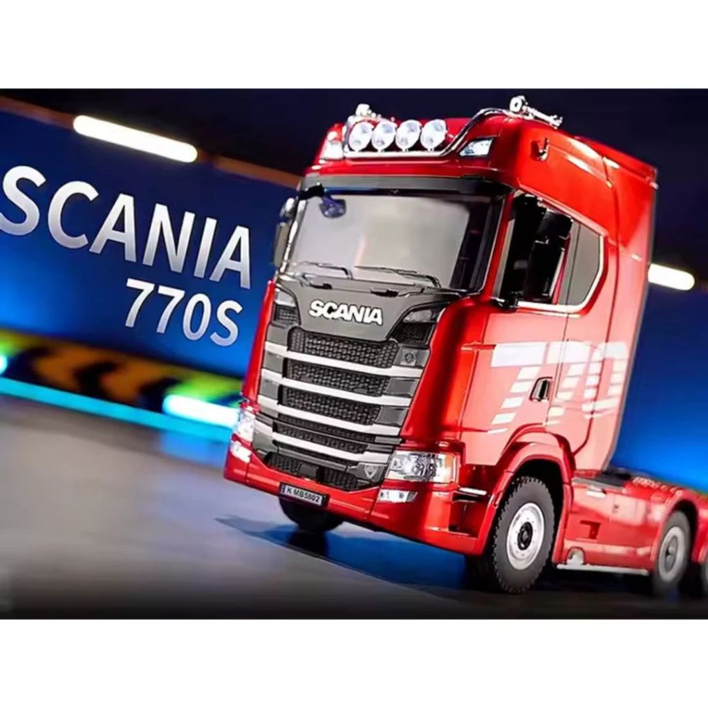 Caminhão Scania 770s De Controle Remoto Huina 1501 Vermelho Sangue