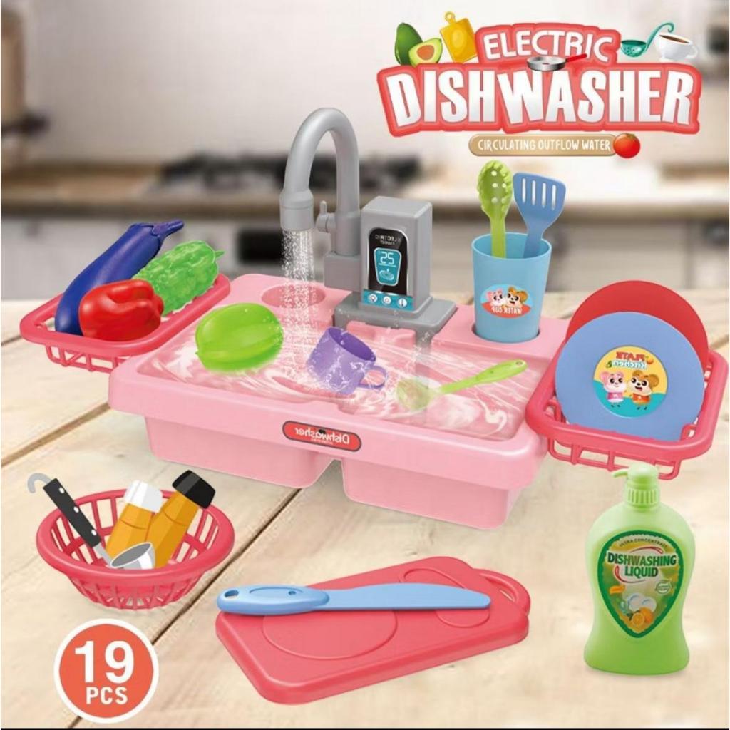 Pia Mágica Infantil Torneira com Água de Verdade Acessórios Divertidos Cozinha Kids