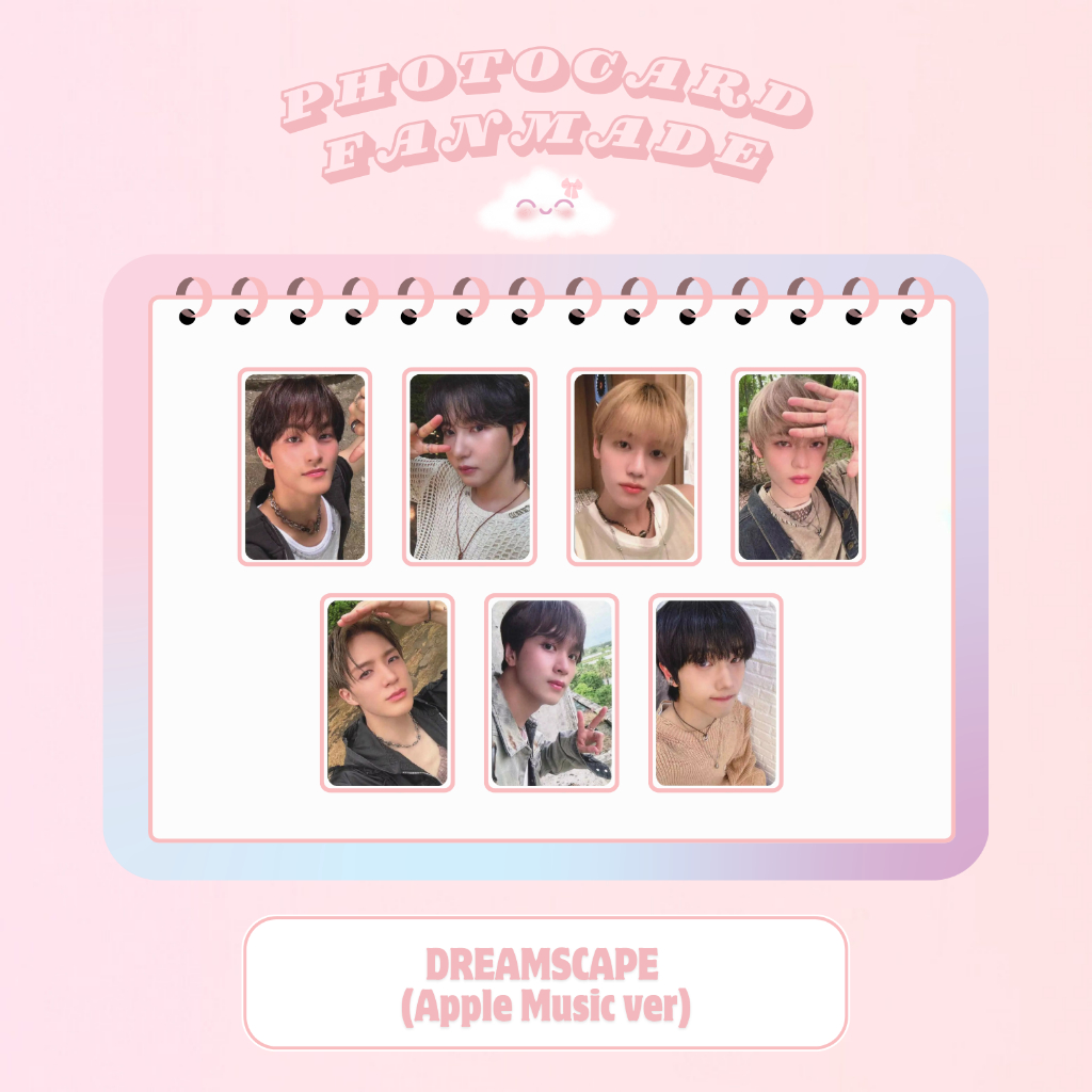 NCT DREAM scape unit photo card set ユニット Photocard Fanmade: NCT DREAM - DREAMSCAPE | Kit com 7 membros +