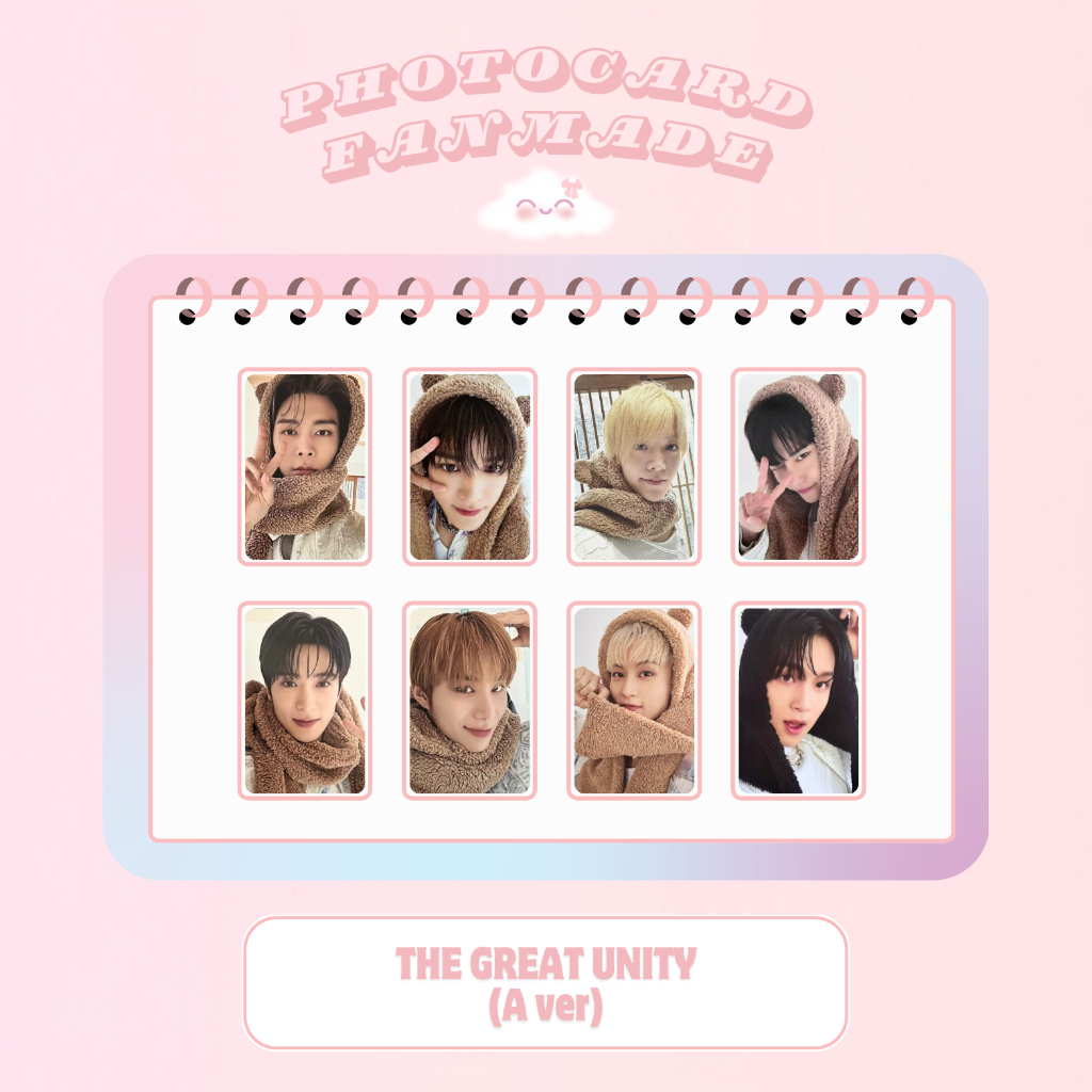 Photocard Fanmade: NCT 127 – The Great Unity | Kit com 8 membros +