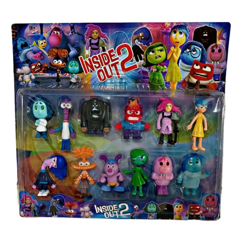 Kit 12 Bonecos Divertida Mente 2 Brinquedo Infantil Figuras | Shopee Brasil