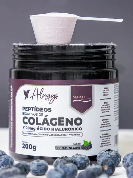 Colágeno Verisol Peptídeos Bioativos 100mg Ácido Hialurônico Metilfolato Fibras Vitaminas e Minerais 1 Unidade