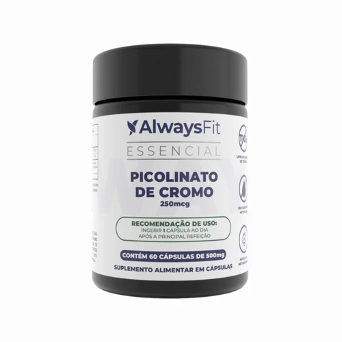 Picolinato de Cromo com 250mcg Dose Máxima- 60 Cápsulas - 6 Unidades
