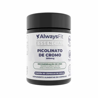 Picolinato de Cromo com 250mcg Dose Máxima- 60 Cápsulas - 6 Unidades