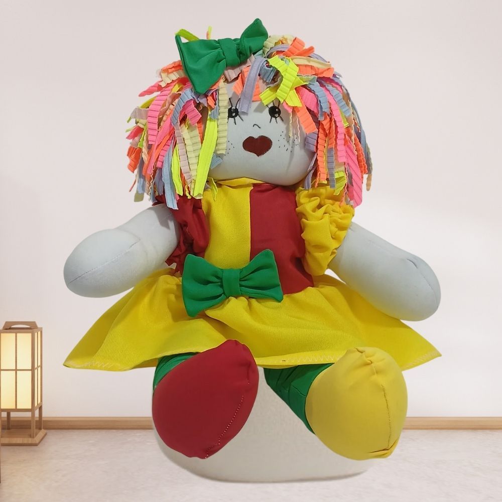 Boneca de pano Emilia 42cm | Shopee Brasil