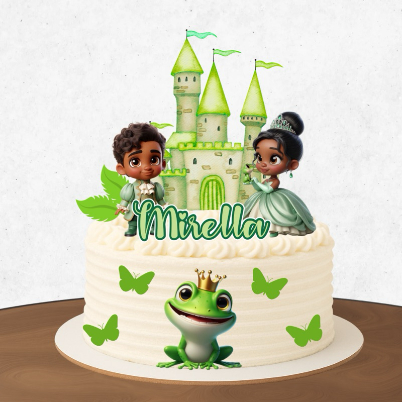 Topper Topo de bolo enfeite Princesa e o sapo Princesa Tiana | Shopee ...