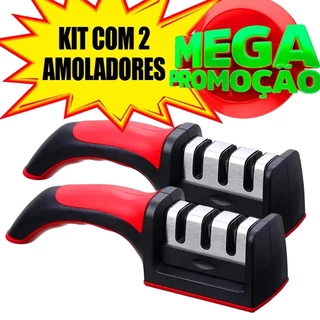 kit com 1 ou2 amolador de faca afiador profissional Original，Afiador de facas de cozinha em Oferta na Shopee