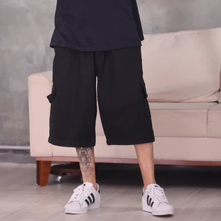 Bermuda Cargo Sarja Unissex Skate Casual Balao Larga 6 Bolsosl