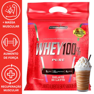 WHEY 100% PURE 900G REFIL - INTEGRALMEDICA em Oferta na Shopee