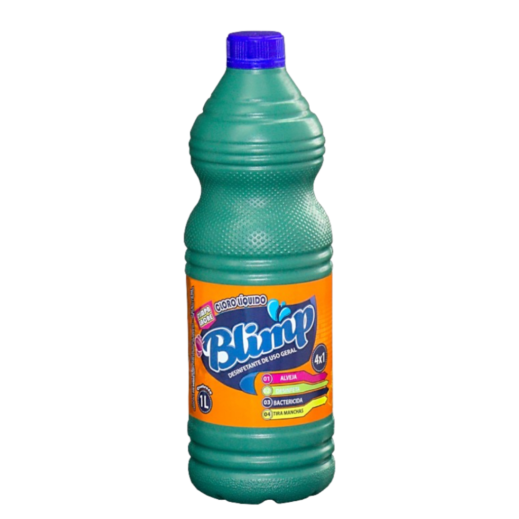 Kit 04 Cloro Blimp 1L Concentrado Limpeza Profunda de Cozinha