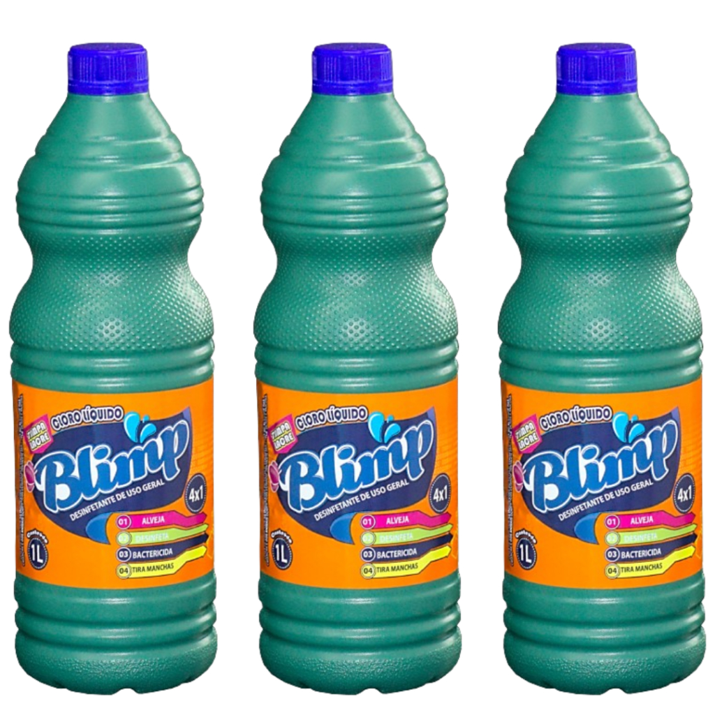 タイムセール！BLIMP Kit 04 Cloro Blimp 1L Concentrado Limpeza Profunda de Cozinha