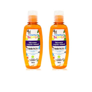 Kit 02 Sabonetes Líquido Baby TURMINHA DA BAGUNÇA - 200 ml - Produto 100% Vegano em Oferta na Shopee