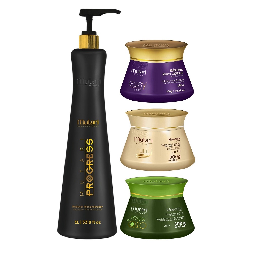 Progress Progressiva Mutari 1l + Cronograma Capilar | Shopee Brasil