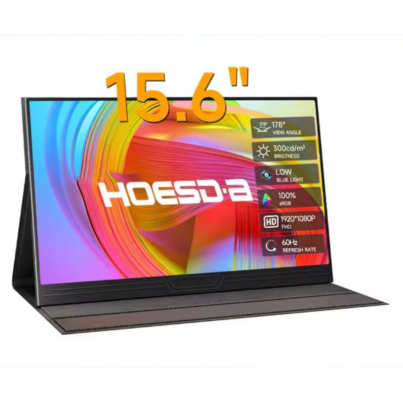 Monitor portátil de 15.6 polegadas fhd ips 300cd/m2USB-C hdmi | Shopee ...