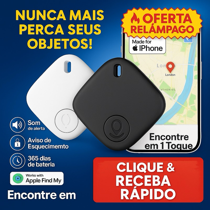 Rastreador Smart Air Tag para Iphone Localizador Mala Pet Carro Moto ...