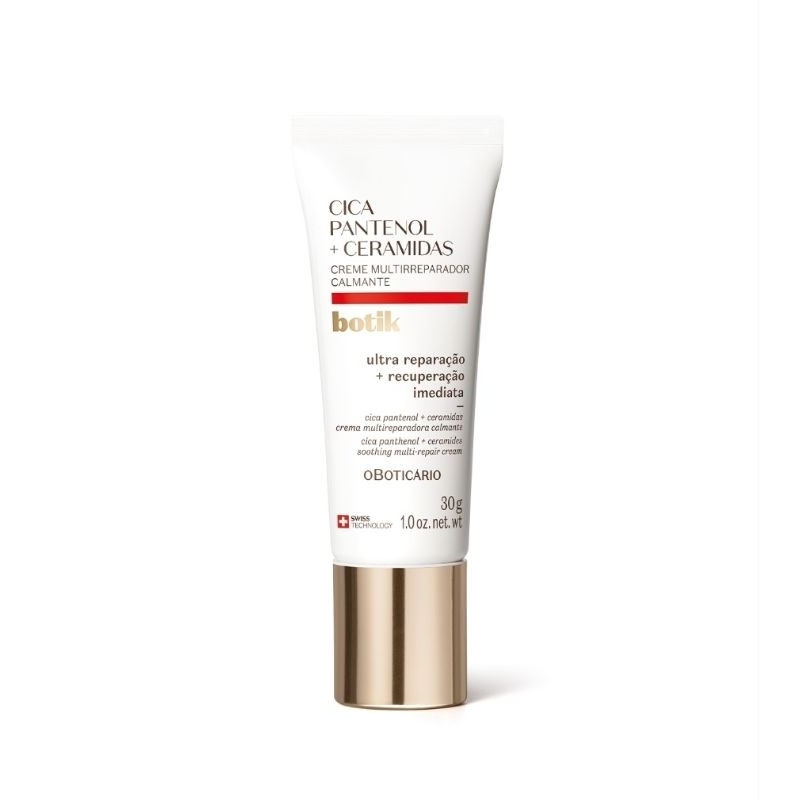 Creme Facial Multirreparador Calmante Botik Cica Pantenol E Ceramidas 30g em Oferta na Shopee