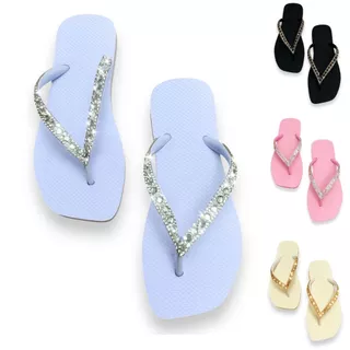 Chinelo Feminino Com Strass Luxo Mimo Chinelo Feninino Chinela Feminina Sandália Feminina Envio Full