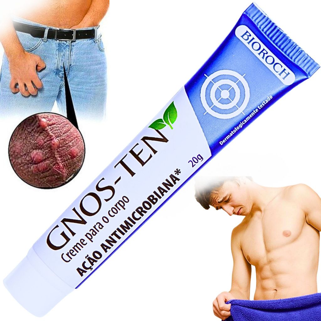 Pomada Íntima Masculina Antifúngica Combate a Coceira Vermelhidão ...