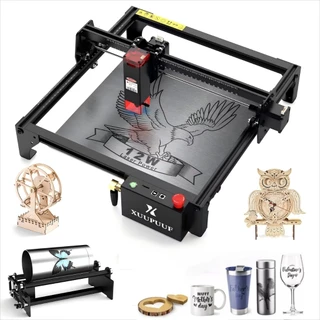 Xuupuuf-y12 Gravador a Laser Cnc Impressora Corte Laser 60w-30x30cm-Gravadora Corte Acrílico/MDF+rolo Giratório-XTTS10-0