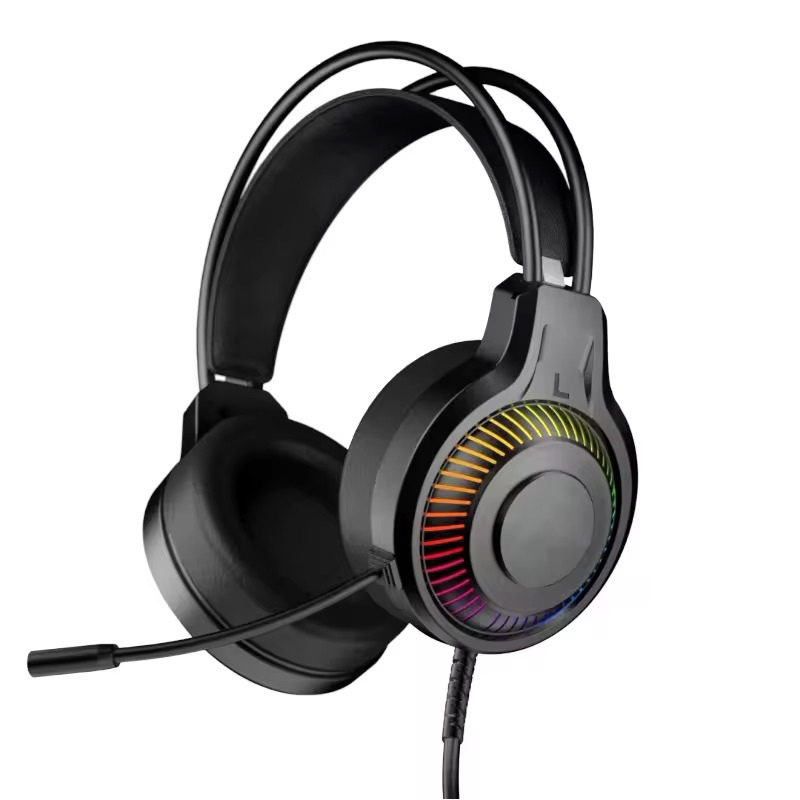 Headset Gamer RGB com Som 7.1, Microfone com Cancelamento de Ruído ...