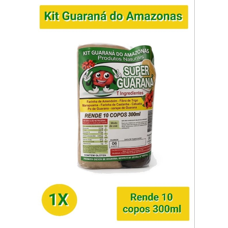 Kit Guaraná do Amazonas 10 Saches + 1 Xarope da Super Guaraná. | Shopee ...