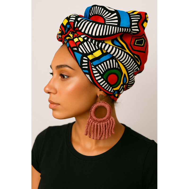turbante pronto 3 Formas de usar | Turbante Afro | turbante Flor ...