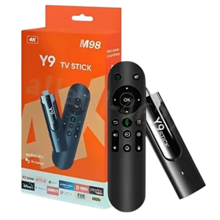 Tv Stick Transforma Em Smart Y9 M98 Android 11 4k Wi-fi Hdmi Cor Preto
