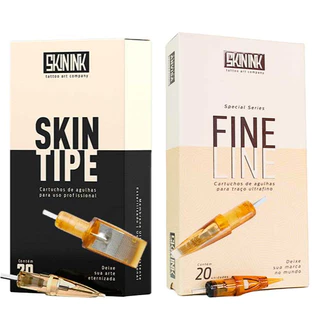 Cartucho Tatuagem SkinInk SkinTipe/Fineline Caixa c/5 Unidades